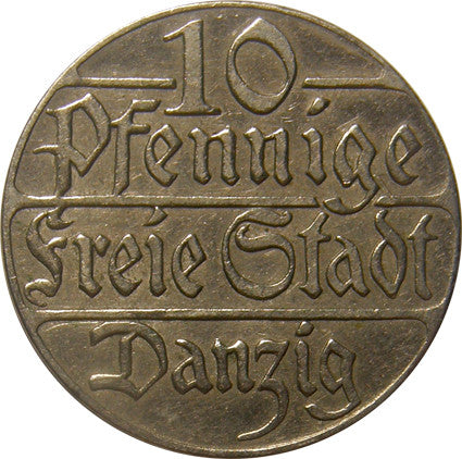 D 5 - Danzig 10 Pfennig 1923