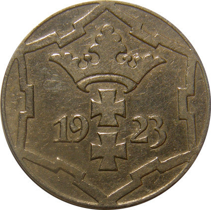 D 5 - Danzig 10 Pfennig 1923