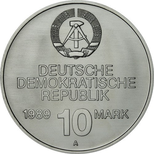 DDR 10 Mark Münze 1989 RGW - 40 Jahre Rat für gegenseitige Wirtschaftshilfe