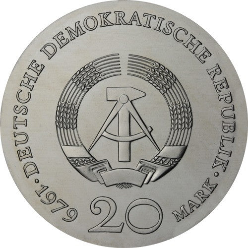 DDR 20 Mark Münze 1979 - Gotthold Ephraim Lessing