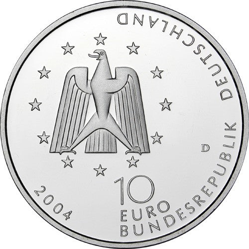 Deutschland 10 Euro 2004 PP Raumstation ISS - Columbus Modul