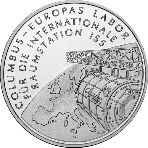 Deutschland 10 Euro 2004 PP Raumstation ISS - Columbus Modul