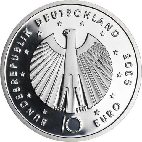 Deutschland 10 Euro 2005 PP Fußball-WM 2006 Münzzeichen A