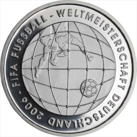 Deutschland 10 Euro 2005 PP Fußball-WM 2006 Münzzeichen A