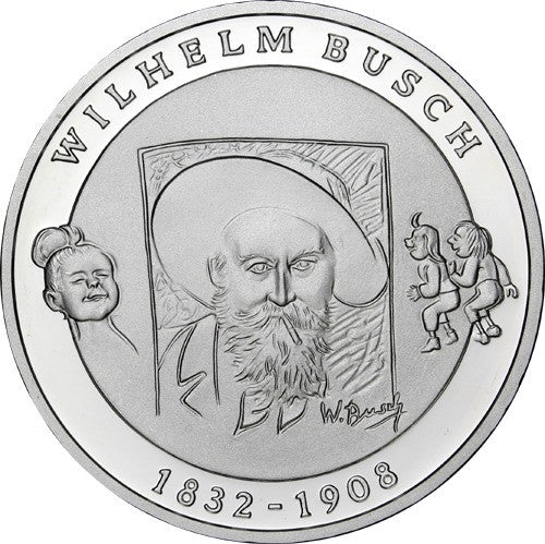 Deutschland 10 Euro 2007 PP Wilhelm Busch