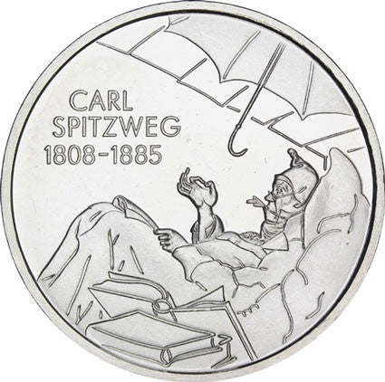 Deutschland 10 Euro Silber 2008 Carl Spitzweg
