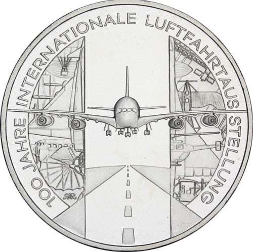 Deutschland 10 Euro Silber 2009 Luftfahrtausstellung