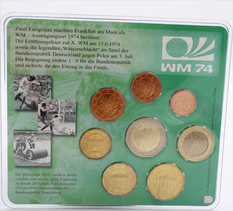 Deutschland 3,88 Euro 2004 KMS FIFA WM 2006 Stadt Frankfurt